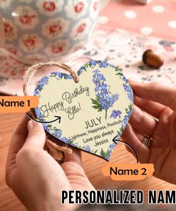 Customized July Girl Birthday Gift Ornament UKKH250607