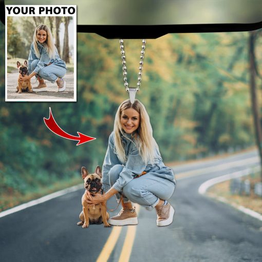 Customized Your Photo Dog Car Ornament UKKH170606