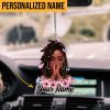 Personalized Name Black Girl Car Ornament HXDT200601