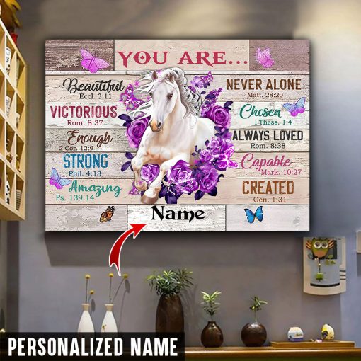 Personalized Name Horses Canvas QFAA020601